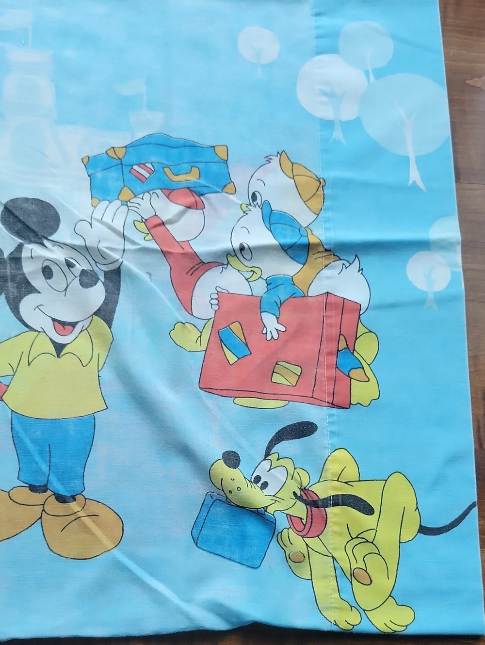 VTG 1970's Disney Mickey & Friends Pillowcase